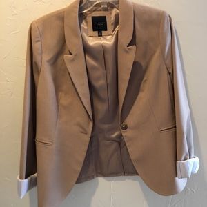 The Limited One Button Tan Blazer